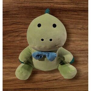 Moriah Elizabeth Pickle Plush Dinosaur Green YouTuber Blue Bowtie Stuffed Animal